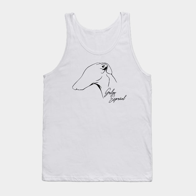 Proud Galgo Espanol profile dog lover sighthound Tank Top by wilsigns